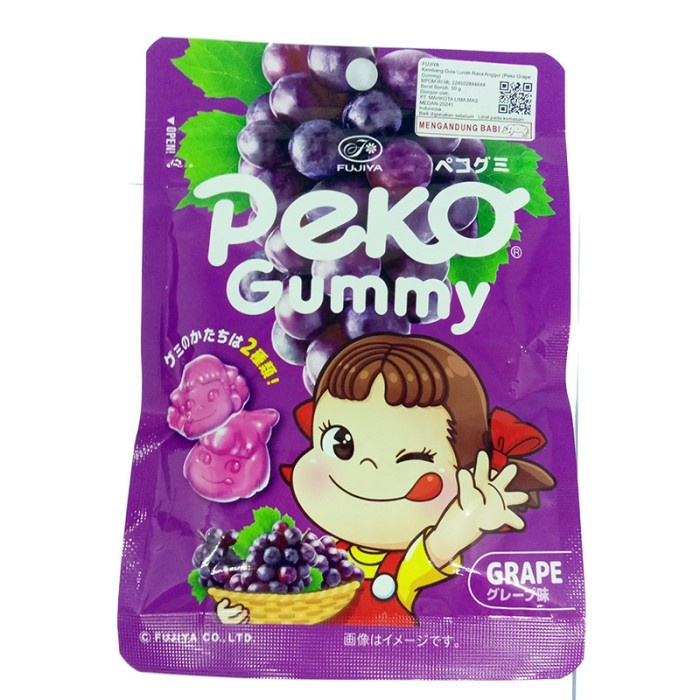 FUJIYA PEKO GRAPE GUMMY 50 G