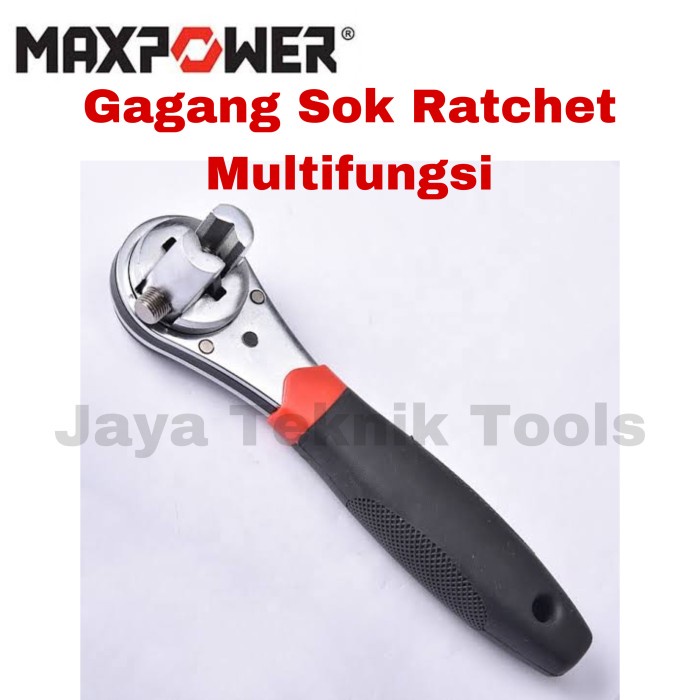 Kunci Gagang Sok Ratchet 8" Shock Socket Maxpower Japan Multifungsi