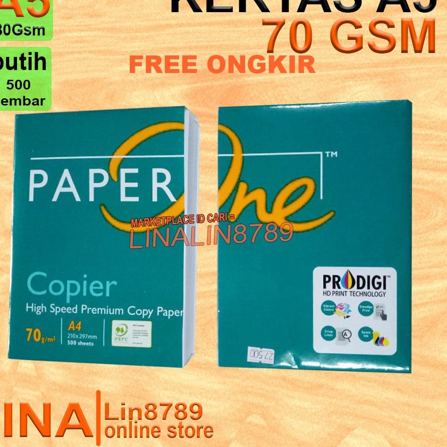 

Cuma Di Sini KERTAS HVS A5 70GR MERK PAPERONE DAN RANDOM| KERTAS A4 BELAH 2 (21 cm x 14,8 cm) 1 RIM