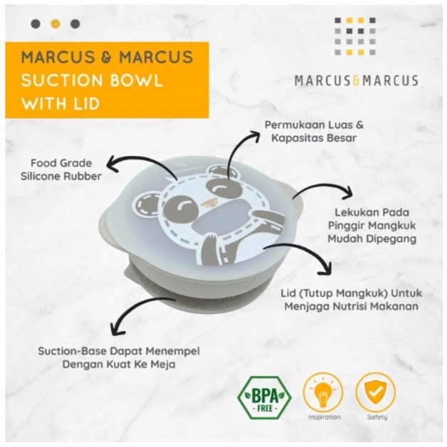 Marcus &amp; Marcus Suction Bowl With Lid