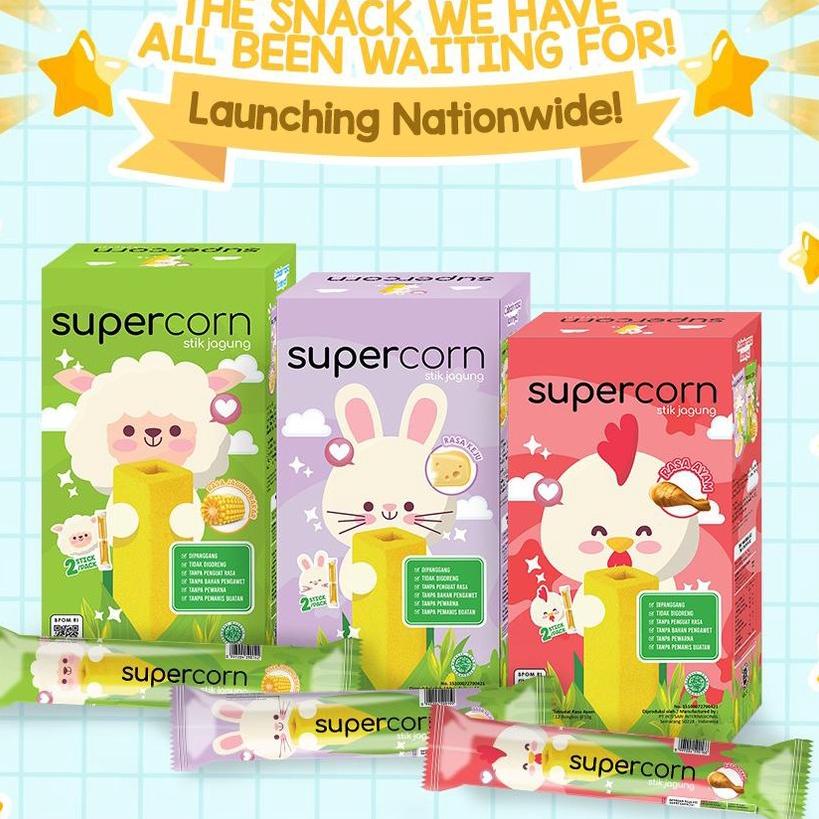 

HARGA GROSIR Supercorn Stik Jagung 12 pcs / Super Corn / Snack Cemilan Anak NON MSG Halal Super Corn Snack MPASI / Snack Bayi / Snack Anak / Cemilan Bayi / Cemilan Anak Snack Sehat Rekomendasi snack bayi .,.,