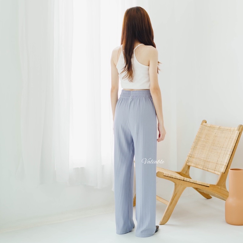 Jennie Basic Highwaist Hornet Knit Pants Valiable (M - XXL)