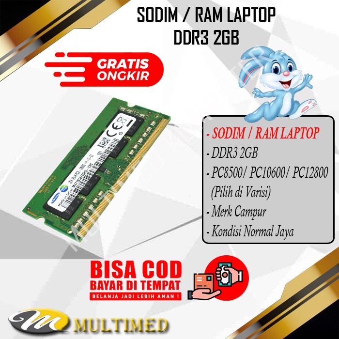 SODIM RAM LAPTOP DDR3 2GB PC3 10600