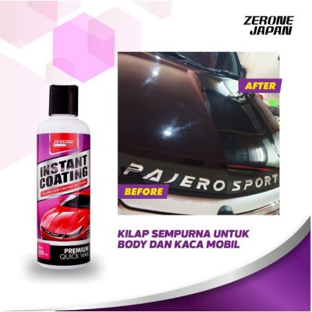 Pengkilat Body Mobil Zerone Instant Coating Kaca Efek Daun Talas