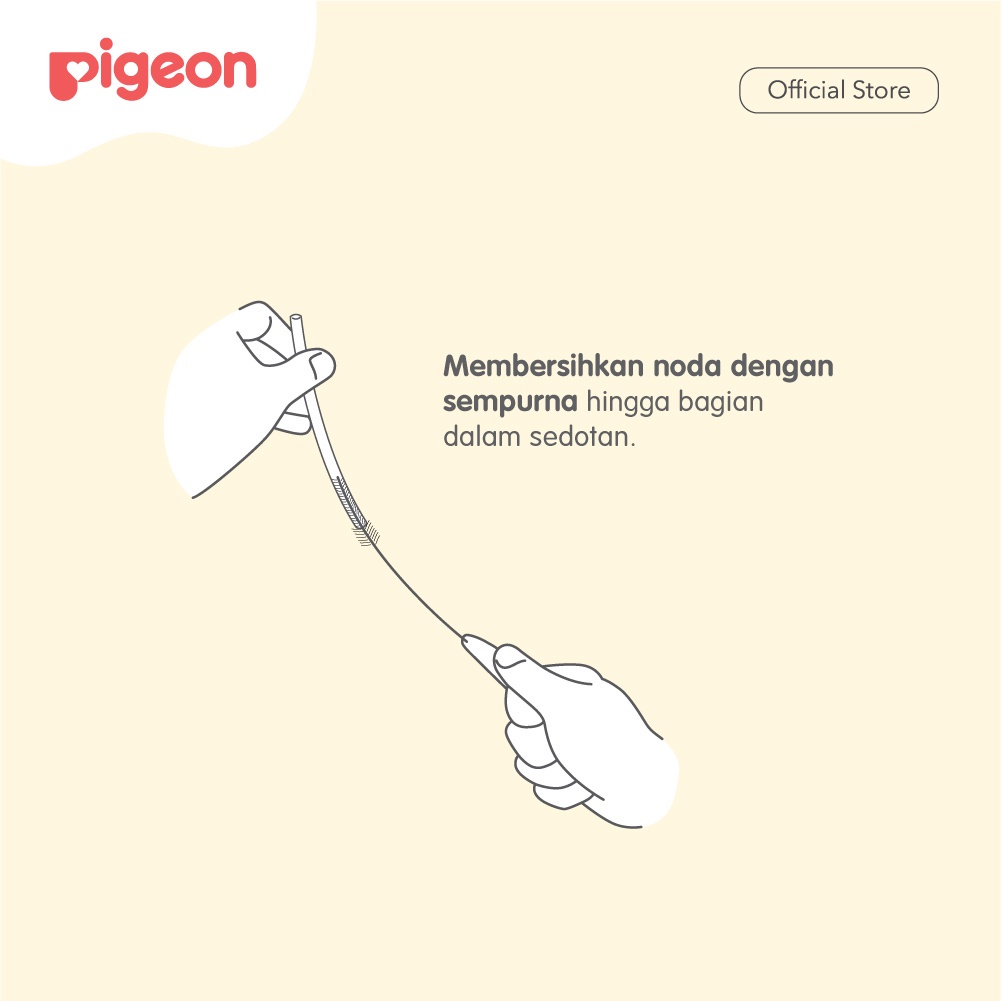 Pigeon Mag Mag Straw Brush | Sikat Pembersih Sedotan