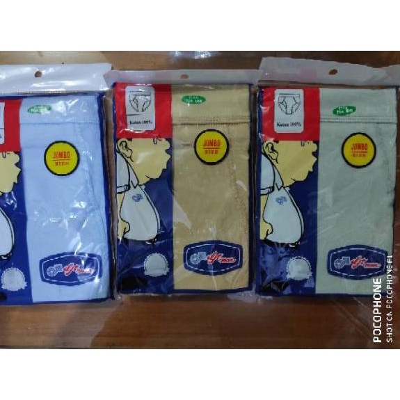 ✓ CELANA DALAM GT MAN JUMBO SIZE WARNA DAN PUTIH , CD GT MAN UKURAN BESAR / CD  GT MAN JUMBO BIG SIZ