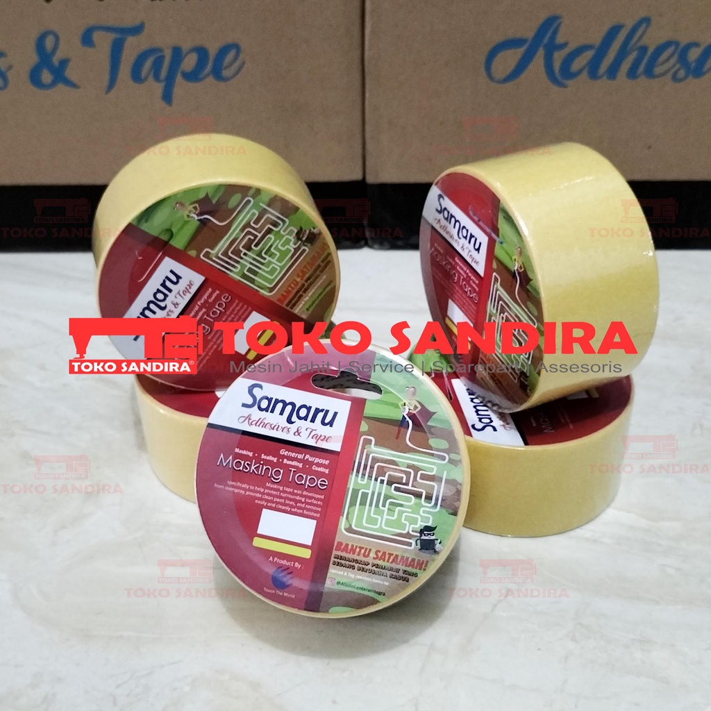 Masking Tape 2 inch / Lakban Kertas 45 MM 15 yard