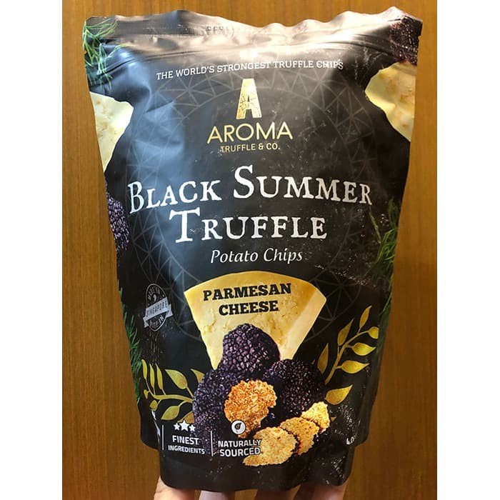 

[BISA COD] Aroma Truffle Parmesan Cheese Black Summer Potato Chips Rasa Keju