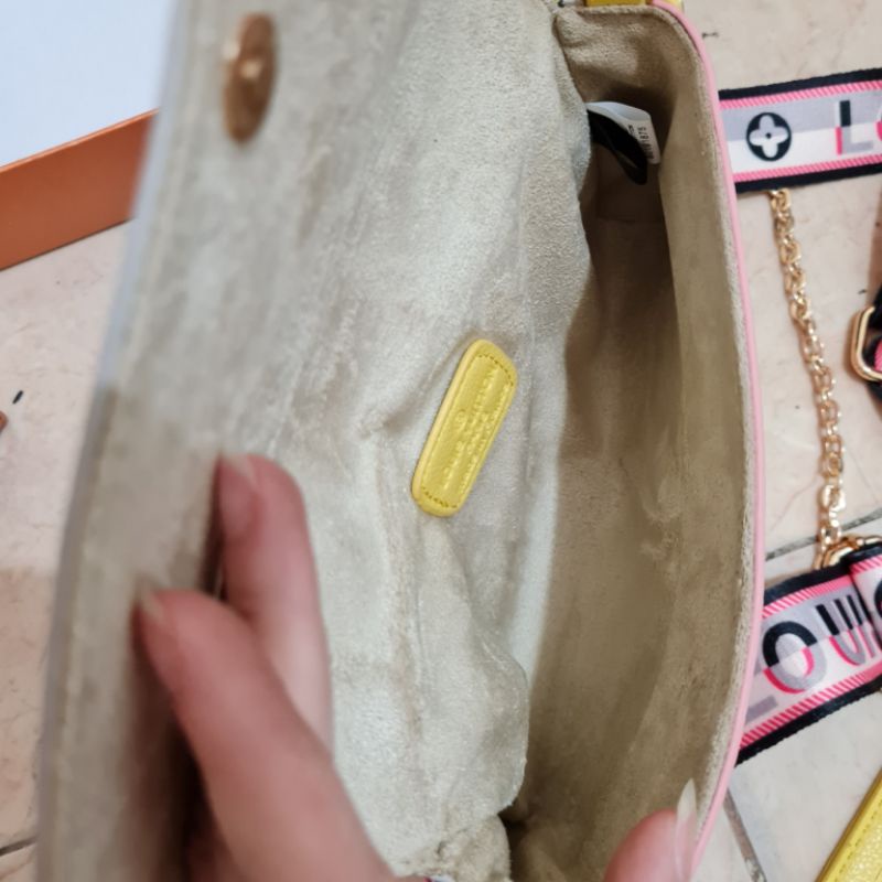 Tas  felicie double strap import free box uk 22x3x12 ( real pict )