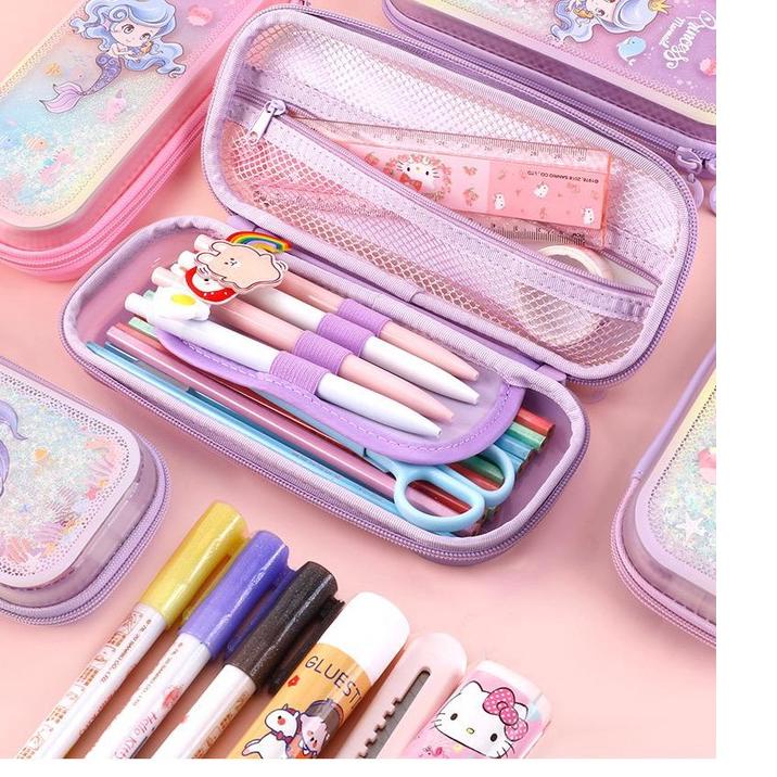 

New !! Tempat Pensil Anak Sekolah Glitter Korea Kawaii Kotak Pensil Unik Mermaid Unicorn Kado Ulang Tahun ..