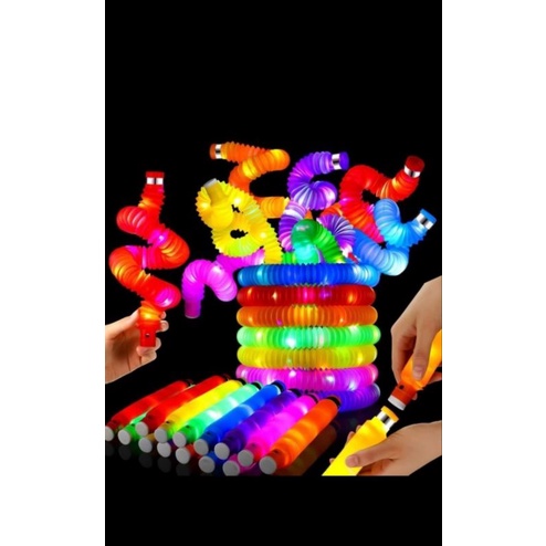 Lampu Stick Pipa Selang flexible Light Up Pop Pipes Toy Led