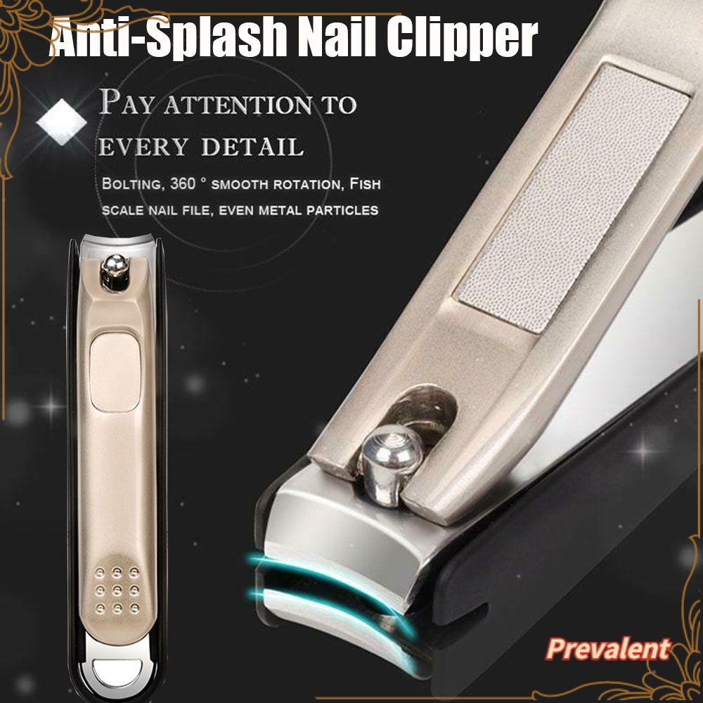 Preva Gunting Kuku Anti Percikan Fashion Nail Manicure Tools Portable Stainless Steel