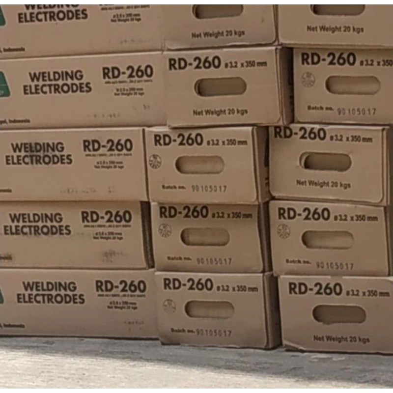 Kawat las RD 260 3.2 x 350 mm Nikko steelWelding Electrodes 20 kg