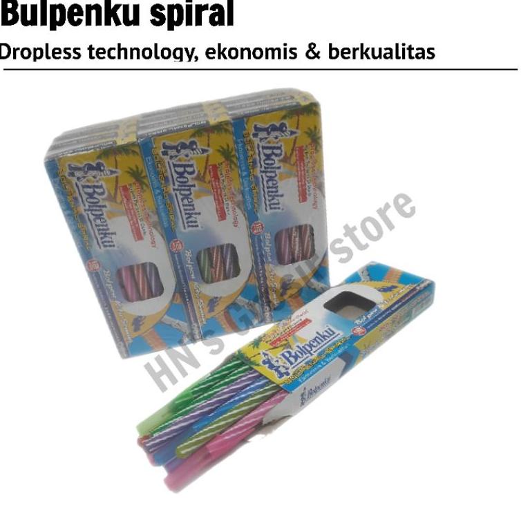 

ㄲ (12pcs) Pen bulpen Bolpenku pen lilit spiral gel murah drhop technology ,.,