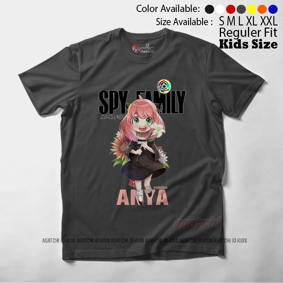 Baju Kaos Atasan Anak Perempuan Agatchi Motif Anya Forger