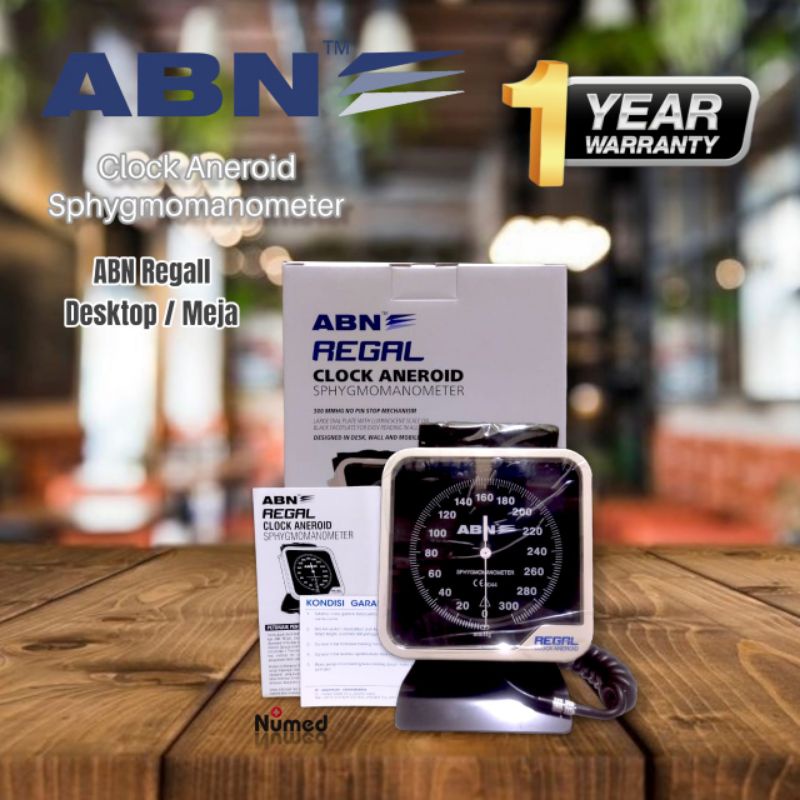 ABN Regal Desktop Model The Portable Clock Aneroid Sphygmomanometer Professional Series / Tensimeter Aneroid Type Meja ABN Regal