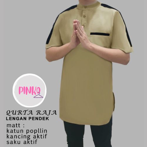 PIK - Koko Kurta Raja Lengan Pendek  - S, M, L , XL , XXL, 3XL / Baju Koko Pria/ Fashion Muslim Pria/ Koko Kurta Jumbo