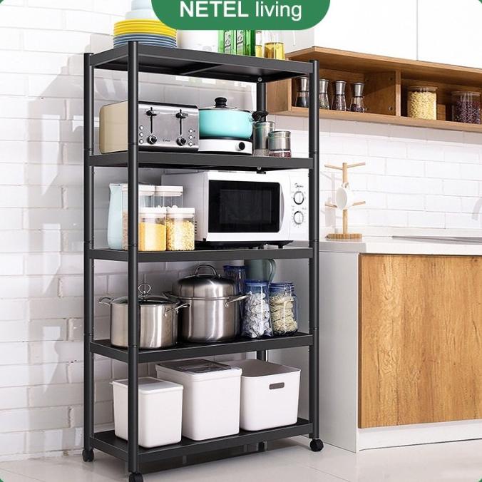 NETEL Rak Microwave Susun Rak Dapur Minimalis Rak Oven Serbaguna