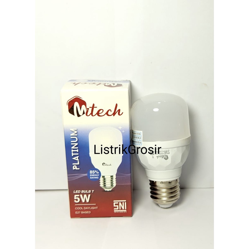 Capsule Lampu Led MITECH PLATINUM T Bulb 5w 5 Watt Bohlam Led Kapsul