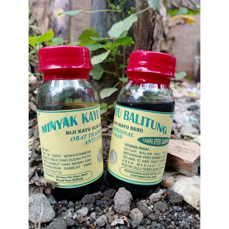 Minyak Anti Uban Penghitam Rambut Penghilang Uban Minyak Kayu Balitung Plus Buah Ulin Asli Kalimanta