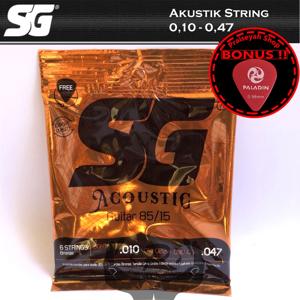 Senar Gitar Akustik String 010 SG Original Bronze 011