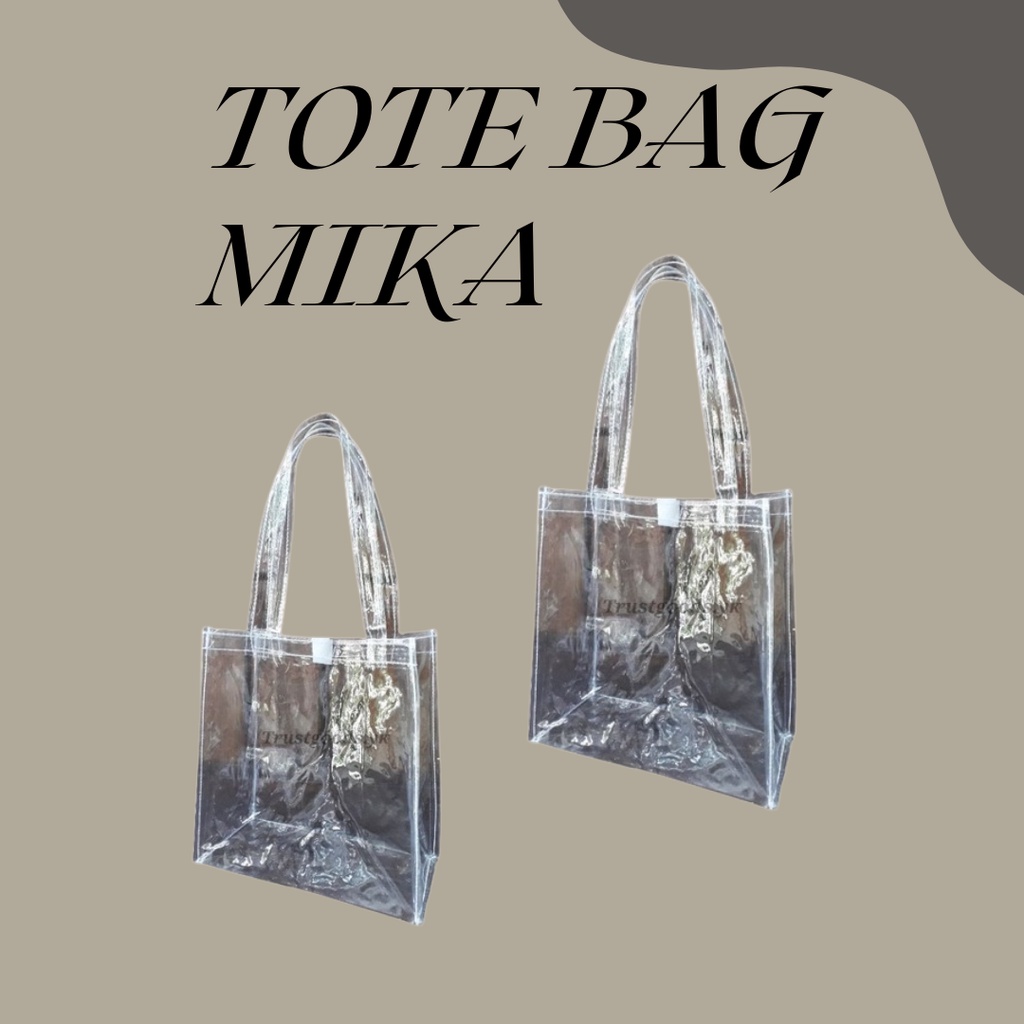 Totebag Mika,Totebag Transparan,Custom Totebag