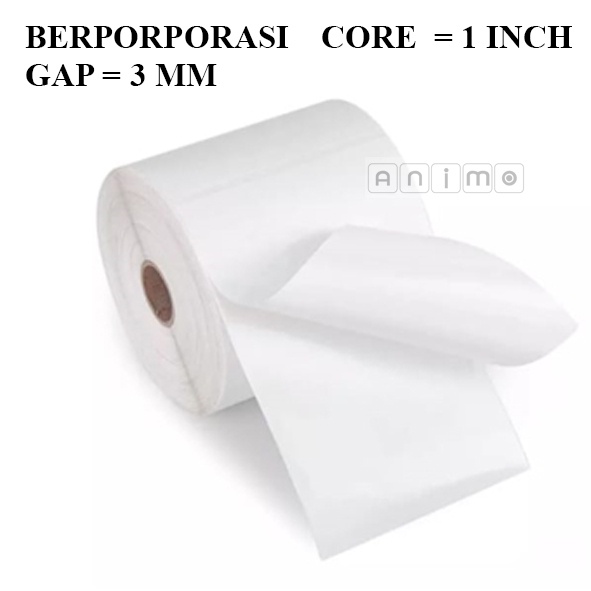 

RB LABEL SEMICOATED 100X150 = 500 PCS - STIKER SEMICOATED 10X15 CM - LABEL BARCODE A6 100 X 150 MM =
