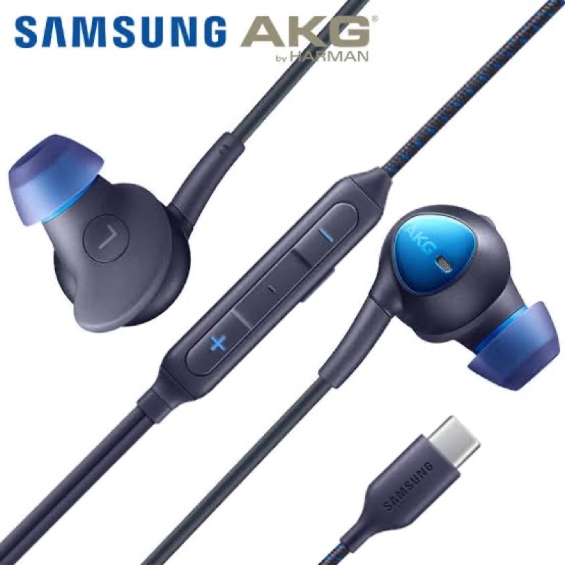 ANC EARPHONE SAMSUNG TYPE C BY AKG BASS STEREO HEADSET USB C WITH VOLUME CONTROL A33 A53 A73 M52 S10 S20 S21 FE S22