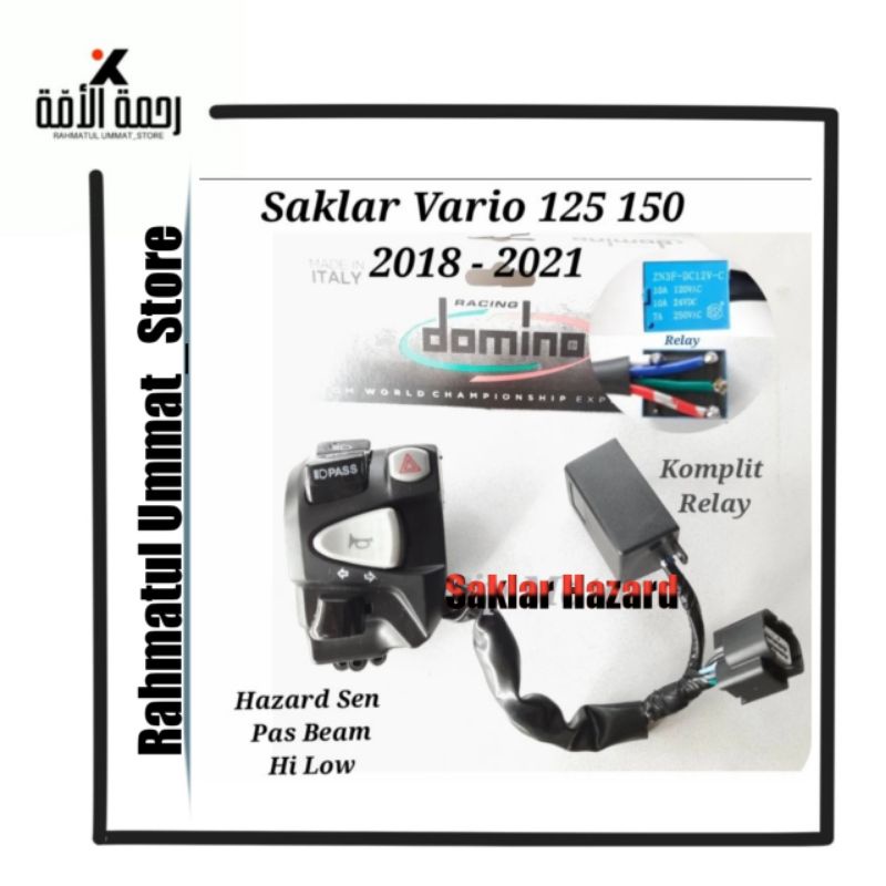 Saklar Hazard Domino KTC New Vario 125 150 Smartkey 2018