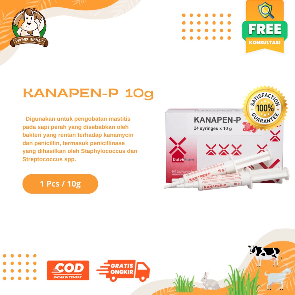 KANAPEN P 10 ml - Obat Mastitis Laktasi Ampuh Untuk Kambing Maupun Sapi Isi lebih banyak dari Biomycin