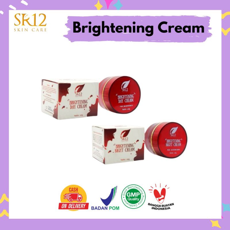 BRIGHTENING CREAM SR12 / CREAM SIANG / CREAM MALAM HERBAL