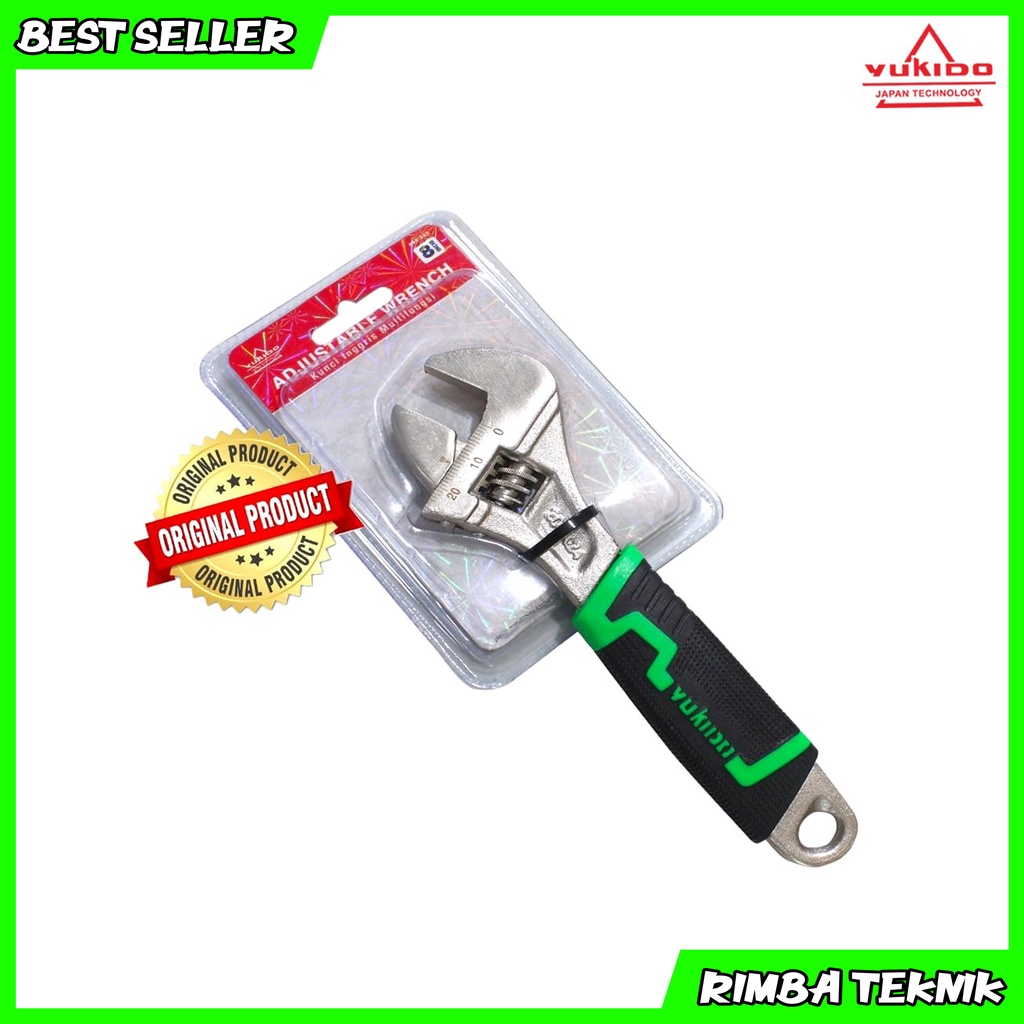 YUKIDO Kunci Inggris 8&quot; - Adjustable Wrench 8 inch 200mm Cr-V