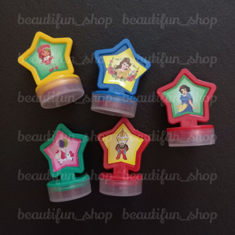 Mainan anak stempel cap capan mini | mainan cap stempel | cap anak mini | stempel anak karakter kart