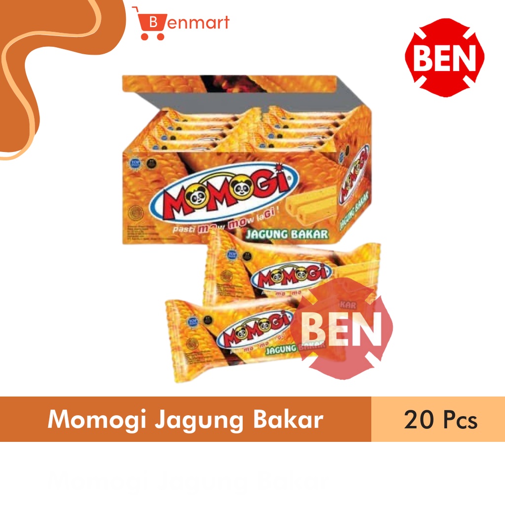 

Momogi Stick JAGUNG BAKAR 1 Box 20 Pcs Makanan Ringan Corn Dus Karton