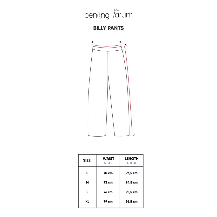 BILLY PANTS - BENANG JARUM