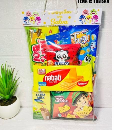 

One and Only Paket snack ulang tahun anak G 4/goodiebag ulang tahun/hampers ulang tahun anak