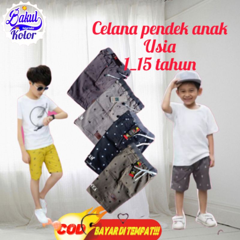 { PROMO COD } Celana pendek anak laki laki umur 5-15 tahun RIP KATUN CELANA ANAK COWOK USIA UMUR 1 -