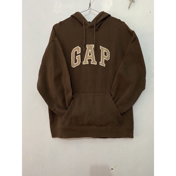 HOODIE GAP BROWN TRAVIS SCOTT VINTAGE ORIGINAL (gap coklat travis)