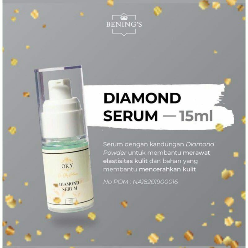 Bening's Diamond serum diamond super whitening by dr oki pratama