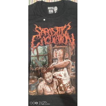 KAOS METAL Ts. Parasitic Ejaculation - Cerebral Vivisection (Size M)