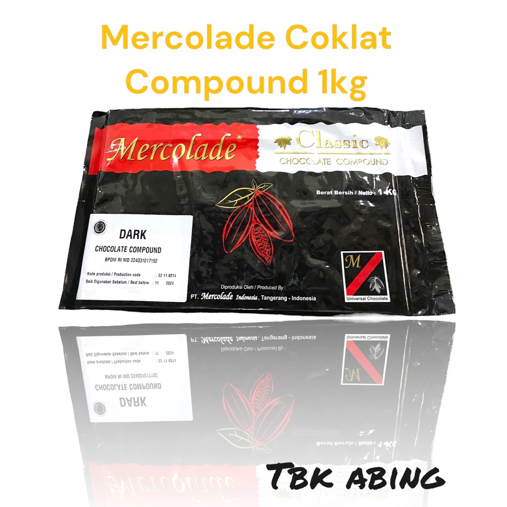 

Mercolade 1 kg premium dark coklat batang