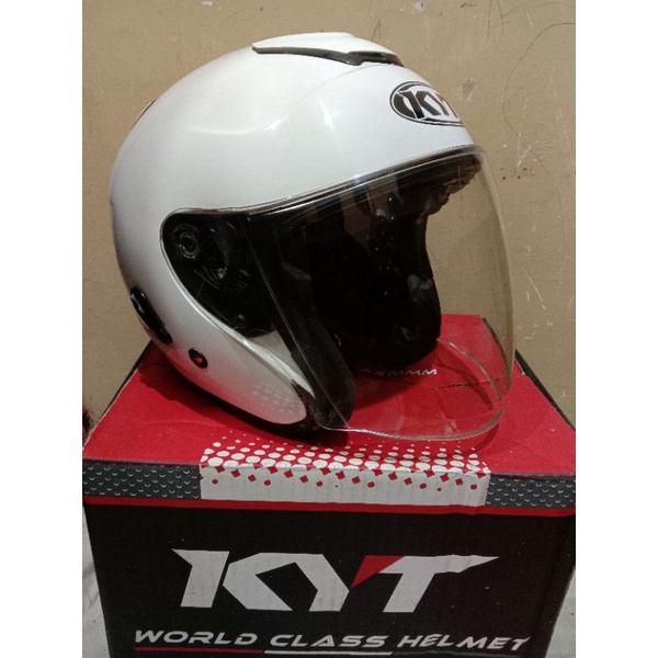 Helm Kyoto Putih uk XL Second/ bekas kondisi terawat