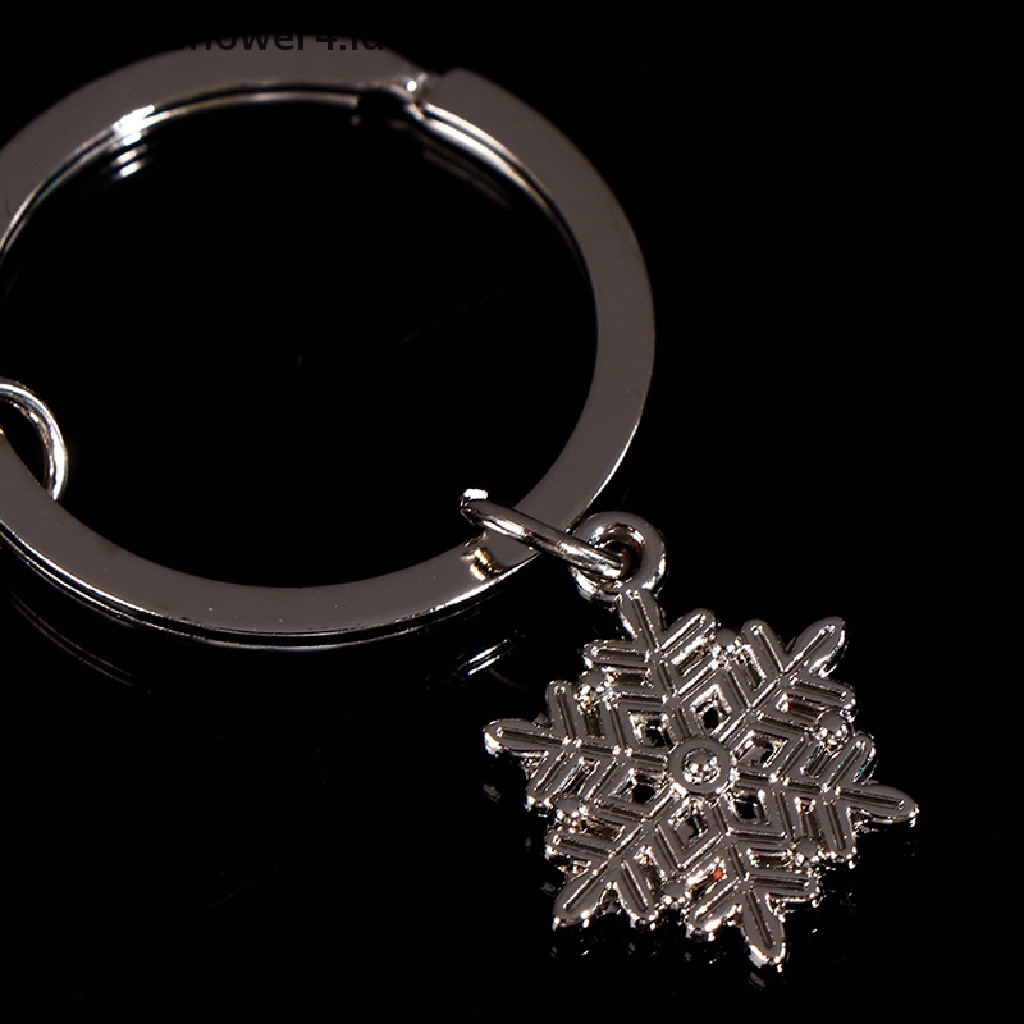 {rippleflower4.id} Warna Silver Ice Skates Snowflake Pendant Key Ring Gantungan Kunci Skag Gantungan Kunci~