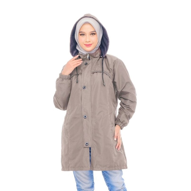 ANAPHA jaket parka syari muslimah jaket hijab hijabers jaket parka wanita panjang jacket hijaber syari