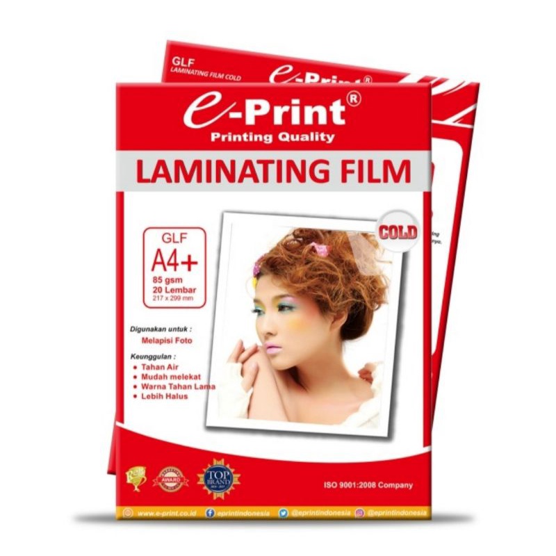 

Plastik Laminating DINGIN E-Print Laminating Film Cold A4 85Gr JunDW