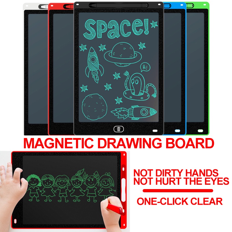 LCD Writing Tablet 8.5 inch / 10 inch / 12 inch | Drawing Pad | Papan Tulis Anak Dan Dewasa Lcd drawing writing Tablet Mainan Papan Tulis Hapus Board Digital Pad Edukasi Pen Gambar