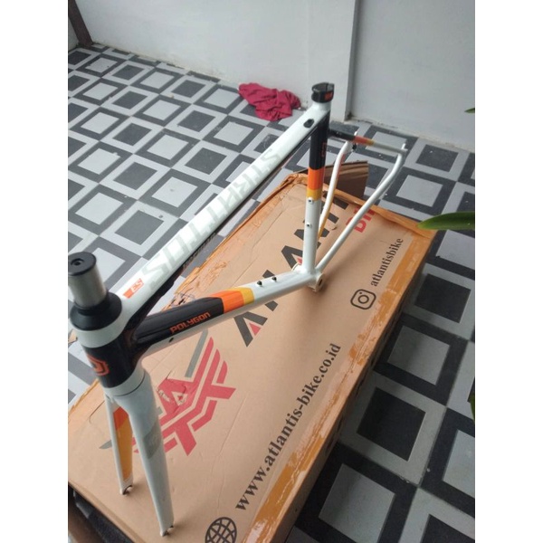 Frame set Road bike Polygon stratos S3, tahun 2021 pembelian 2022