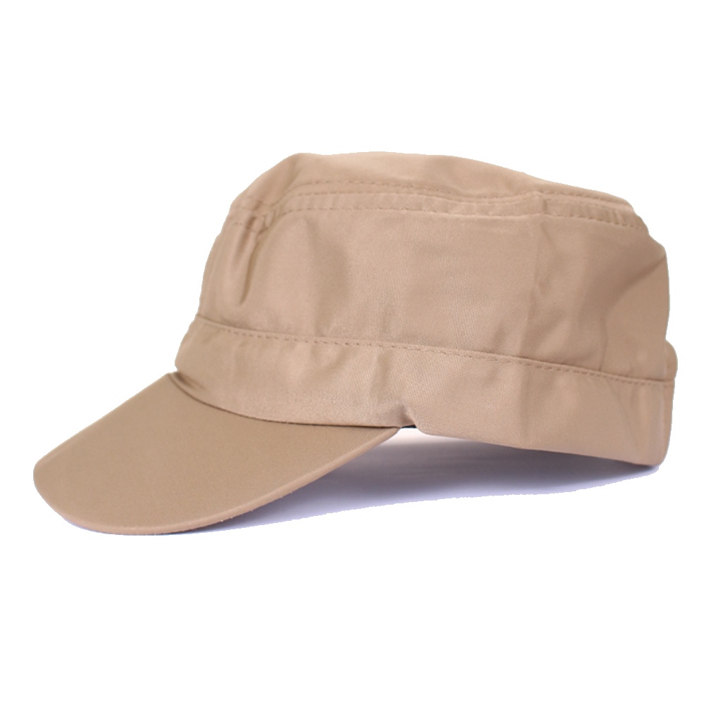 GIOFLO Topi Komando Military Cap Unisex Coklat Muda / TOP 17