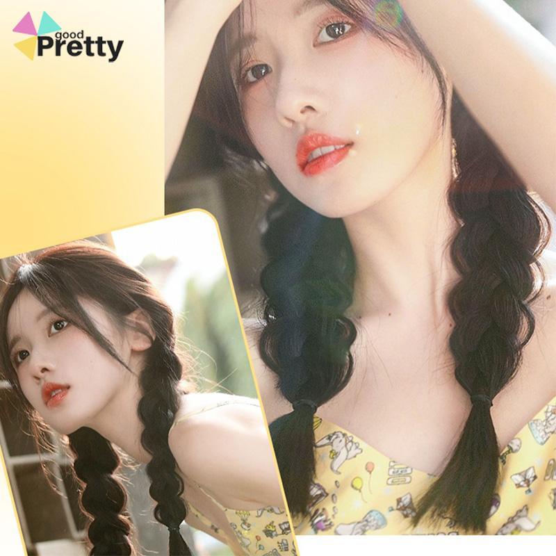 Wig Rambut Palsu Synthetic Braids Colorful Korea Fashion Gaya Untuk Wanita - PD