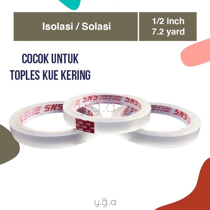 Solasi Toples Kue Kering / Isolasi / Lakban